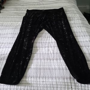 Crushed Velvet Plus Sized Leggings